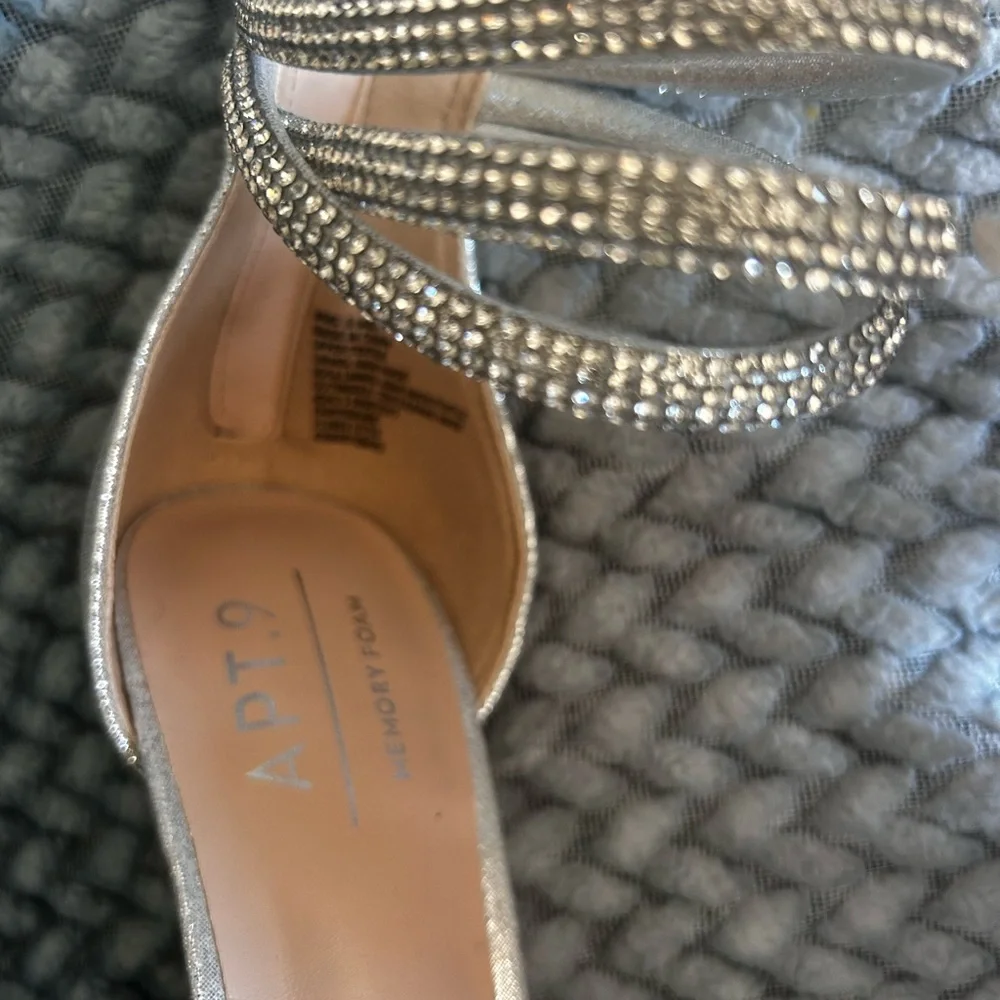 New!!! Apt. 9 Shimmering Silver high Heels